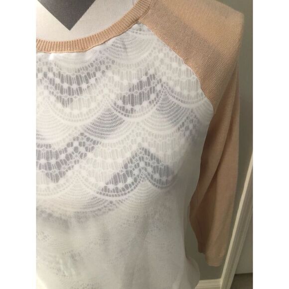 The Limited lace front sweater blouse - Picture 2 of 9
